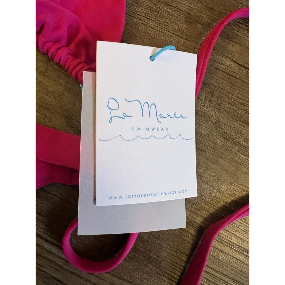 La Maree Women's Swimwear Small Bikini Two‎ (2) Piece New With Tags Hot Pink H3